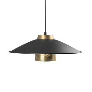 Suspension en métal noir E27 LED 2700K blanc chaud doux, forme cloche, luminaire de plafond pour cuisine, grande taille, design mural - Product Image 2