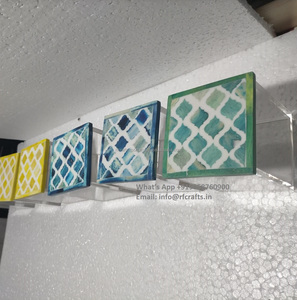 Luxury Acrylic <b>Wooden</b> Mop Work Container Modern <b>Plant</b> Yellow Morocon Dessert Container Acrylic Lid Different Sizes for Weddings - Product Image 6