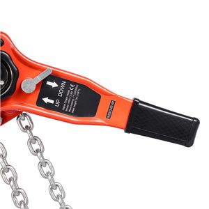 Paranco a Catena Manuale per Carichi Pesanti 3/4T (1650 libbre) Capacità 10FT (3m) Sollevamento Catena in Acciaio Legato G80 Doppio Blocco Meccanico - Product Image 4