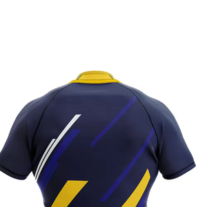 Nueva Camiseta de Rugby Profesional Personalizada de Talla Grande, Transpirable, de Secado Rápido, Antibacteriana, de Poliéster, con Logotipo, Nombres, Números y Equipos Personalizados OEM - Product Image 3