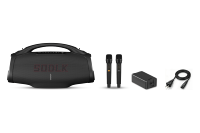 Altoparlante Karaoke Portatile S1625 600W con 2 Microfoni Wireless TWS, OTG, Streaming Live, Jack da 6.5mm, per Feste all'Aperto SODLK S1623