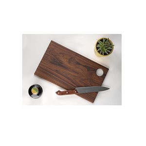 Planche à découper rectangulaire en teck durable, fabriquée à la main, pour la cuisine à domicile - Planche à découper pour fruits, légumes, fromages et pizzas - Product Image 1