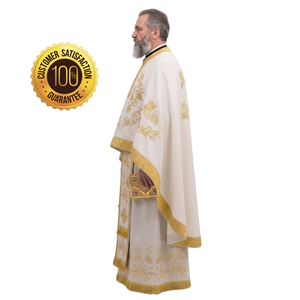 Conjunto de Vestimenta Sacerdotal Ortodoxa, Bordado Personalizado en Satén, Ropa Religiosa Litúrgica para Servicios Religiosos - Product Image 3