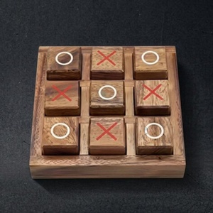 กระดานไม้ Tic Tac Tac Toe | เกมปริศนาไม้ทำมือสำหรับทุกวัย - Product Image 6