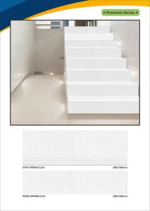 กระเบื้องปูพื้นแบบเต็มแผ่นขนาด 1200x300 มม. และ 1200x200 มม. - สีเบจด้านกันลื่นสำหรับบันได ผลิตจากโรงงานโดยตรง - Product Image 3