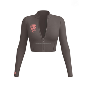 Conjunto Deportivo de 2 Piezas para Mujer: Chaqueta de Yoga Elástica, Leggings de Cintura Alta, Sujetador Deportivo de Alta Intensidad, Ropa de Ejercicio de Secado Rápido - Product Image 3