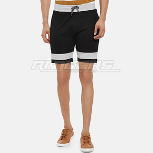 Shorts de sport noirs pour hommes, légers, absorbants la transpiration, taille élastique, vente en gros OEM, shorts athlétiques en vrac - Product Image 2