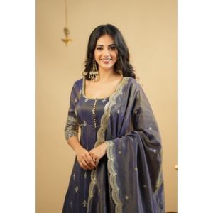 ชุด anarkali gown-lehenga และ dupatta ดีไซเนอร์สำหรับงานเลี้ยงตอนเย็นและโอกาสพิเศษ - Product Image 5