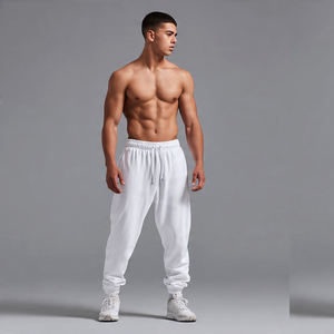Pantalon de jogging évasé décontracté pour homme, idéal pour l'entraînement hivernal, avec taille élastique et cordon de serrage, coupe ample, écologique et épais - Product Image 4