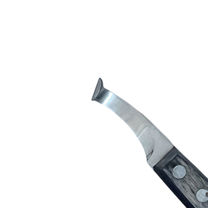 Ensemble de couteaux à sabots professionnels en acier inoxydable avec manche en bois, pour droitiers/gauchers, outil de soin des pieds d'animaux, réparation de bovins et chevaux, durable - Product Image 2