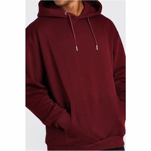 Sweat-shirt à capuche zippé noir pour homme, anti-plis, avec poches, coupe classique, en molleton bouclette tricoté, style décontracté, pour l'hiver - Product Image 4