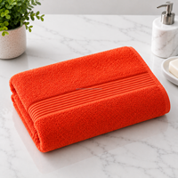 Premium Grade 400 GSM Compressed Woven Bath Towel Quick Dry 70x140 cm Medical Wellness Hospital OEM Logo Embroidery Towels Low