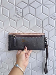 High Quality 2026 Hand <b>Tooled</b> Carving <b>Leather</b> Clutch Stylish Hair On Hide Multi Uses Western Women's Wrist Wallets - Product Image 2