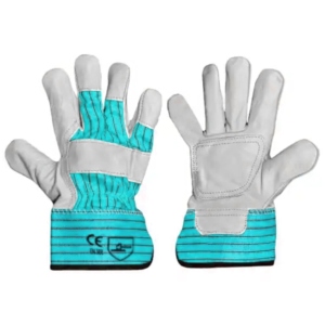 Guantes de Trabajo de Cuero de Cabra Reforzados con Forro de Felpa, Certificación CE, Antideslizantes y Resistentes al Calor - Product Image 2