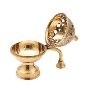Brûleur d'encens Dhuna Loban en laiton de qualité supérieure pour la purification de la maison, usage religieux, respectueux de l'environnement - Product Image 4