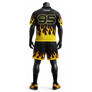 Ensemble de maillot et short de football américain de qualité supérieure, vêtements de sport respirants, 100% polyester, maillot et short de football américain - Product Image 2
