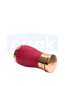 กระติกน้ำทองแดงสีแดง OTSAK พรีเมียม รักษ์โลก ดีไซน์ทันสมัย ฝาปิดแบบตอกลาย พกพาสะดวก ใช้ได้ทั้งที่บ้าน ที่ทำงาน และแคมป์ปิ้ง ความจุ 1000 มล. - Product Image 5
