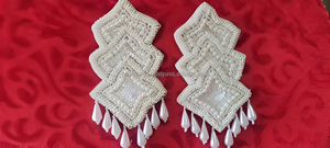 2025 nueva declaración de moda pendientes de gota bordados con cuentas clásico Multicolor tamaño personalizado Fiesta de la última colección - Product Image 4