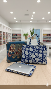 กระเป๋าใส่แล็ปท็อปแบบสะพายไหล่ งานแฮนด์เมด ลายดอกไม้ทันสมัย เป็นมิตรกับสิ่งแวดล้อม กันน้ำ น้ำหนักเบา แฟชั่น ป้องกันอย่างดี เหมาะสำหรับใช้ในออฟฟิศ - Product Image 2