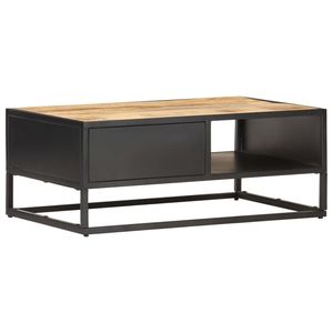 Tavolino grezzo in legno di Mango con 35.4 porta intagliata \ "x21.7 \" x14.2 \" - Product Image 4