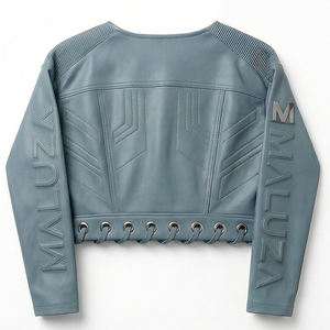 MALUZA INDUSTRIES Top Corto Premium para Mujer, Estampado, Invierno, Estilo Urbano, Tela de Rizo, 100% Algodón, Ecológico, Antiarrugas, Moda de Exportación - Product Image 3