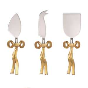 Juego de cubiertos para queso con hermoso diseño de cinta en el mango, a precio de mayoreo - Product Image 6