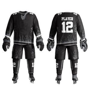 Uniformes de hockey sur glace professionnels, maillots d'équipe personnalisés, fournisseur de vêtements de sport haute performance, ensembles de maillots de hockey sur glace personnalisés - Product Image 1