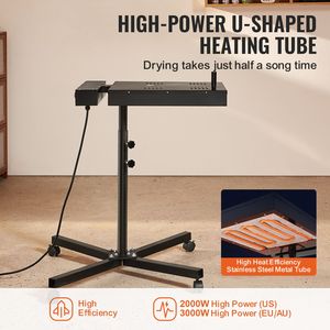 Forno Flash Professionale da 2000W per Serigrafia, 18x18 Pollici, con Controllo Temperatura 0-750 Fahrenheit per Serigrafi - Product Image 2