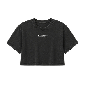 Classic Custom Crewneck Tshirt Oversized Cropped Tee Daily Wear women's shirt Acid Washed Premium Cotton Sport <b>Top</b> Vintage Style - Product Image 3