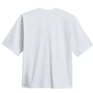 เสื้อยืดโอเวอร์ไซส์ทรงบ็อกซี่ สีขาว ผ้าฝ้ายพรีเมียม ทรงหลวม แขนสั้น สไตล์ลำลอง สตรีทแวร์ เสื้อเปล่า สำหรับงานสั่งทำ - Product Image 2