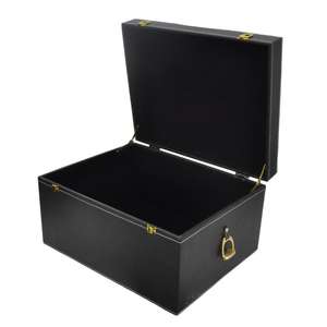 Multipurpose Use Gift Packaging Box Handmade 100% Genuine Leather Box Antique Horse Bit Handle Hot Sell Storage Boxes & <b>Bins</b> - Product Image 6