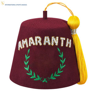 Offre de Gros Usine : Chapeaux Fez Maçonniques Brodés de Haute Qualité, Matériaux Durables, Designs Personnalisés, Décontractés et Ajustables - Product Image 1