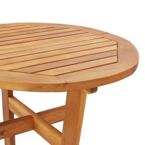 Table de bar de jardin en bois d'acacia massif brun naturel, durable, pour ensembles de jardin standard - Product Image 5