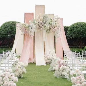 LANJO Rideaux de plafond multicolores style romantique en mousseline transparente pour décoration de mariage, réception et fête d'anniversaire - Product Image 6