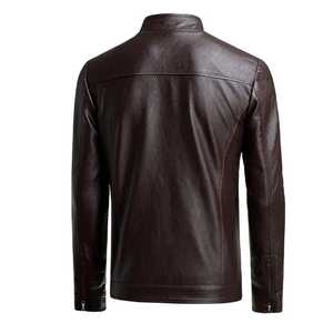 Chaqueta de Cuero Genuino LONG MISSION INDUSTRY con Cremallera Regular, Cuello Mao Calefactable, Estilo Casual de Invierno, Servicio OEM, Fabricación en Pakistán - Product Image 2