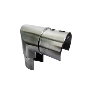 90 Degree Vertical Slot Tube Cap Rails Connector Hospital Stainless Steel Handrail Glass Stair <b>Deck</b> Wall 304 Stainless Steel - Product Image 1