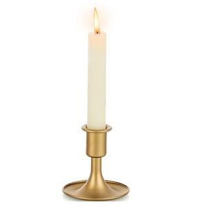 Portavelas pequeño vintage de latón de alta calidad con acabado pulido para decoración del hogar, soporte de metal para velas para decoración de mesa. - Product Image 4