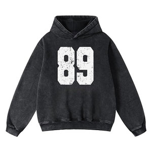 Oversized Hoodies for Men Acid Washed Graphic Sweatshirts Trendy Men’s Fashion Pullover Hoodie <b>Preppy</b> Streetwear <b>Tops</b> Collar - Product Image 3