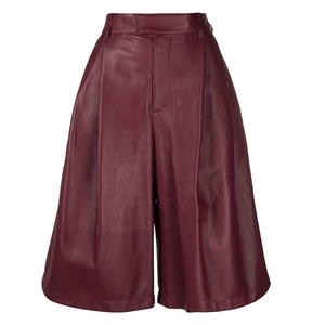 PIHA SPORTS Moda Oficina Trabajo Calzado Casual de Cuero Forrado de Secado Rápido Impermeable con Cordón Cierre Sólido Burdeos - Product Image 1