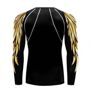 Camiseta de Compresión para MMA, Rashguard de Poliéster y Spandex, Transpirable, de Secado Rápido, Manga Larga, Marca Personalizada, Servicio OEM ODM Premium para Hombre - Product Image 2