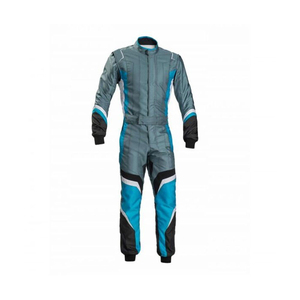 Men's Black <b>Red</b> Full Sleeve Racing Jumpsuit Color Blocked Breathable Polyester One Piece <b>Suit</b> for Auto Karting Motorsport - Product Image 3