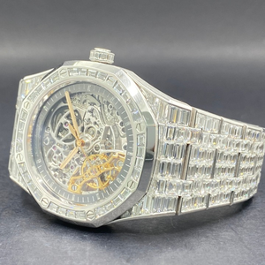 Montre Moissanite Personnalisée de Haute Qualité, Sertie de Diamants VVS, Style Hip Hop, Cadeau pour Homme - Product Image 4