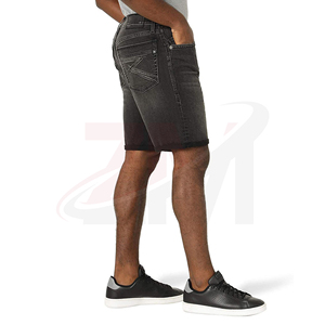 Pantalones Cortos de Mezclilla Lisos para Hombre, Estilo Casual Moderno, Algodón Pesado, Ropa Casual Premium, Fabricante de Ropa al por Mayor OEM ODM - Product Image 3