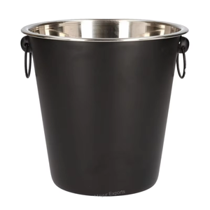 Stainless Steel <b>Beer</b> Ice Bucket-4.5L Insulated & Handle Classic Design Durable Beverage <b>Chiller</b> for Parties Bars & Home Use - Product Image 2