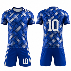 Premium Blueish-Grey Graphic Print Football Uniform High-Definition Sublimation Soccer uniform Teamwear - Product Image 3