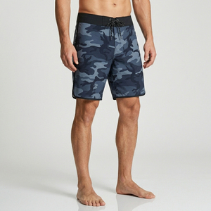 <b>Men's</b> Camouflage Print Polyester Board Shorts Quick Dry Breathable Eco-Friendly Anti-UV Drawstring Waist Swim <b>Trunks</b> Short - Product Image 2