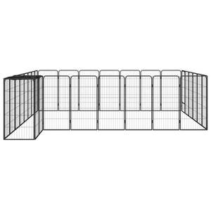Corral para Perros de Acero Negro con Cierre de Botón a Presión para Interiores, Ideal para Puertas y Corrales para Mascotas - Product Image 4