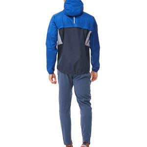Ensemble de survêtement bleu pour homme, best-seller, avec veste coupe-vent à capuche et fermeture éclair intégrale et pantalon de jogging, vêtements de sport d'extérieur - Product Image 4