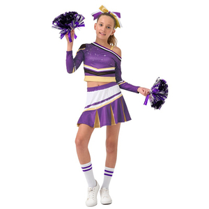 Women Cheerleading Uniform Professional Cheerleader Two Piece <b>Set</b> Custom Team Apparel OEM Private Label Manufacturer - Product Image 1
