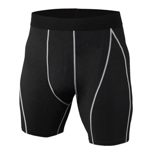 Wholesale <b>Men's</b> Solid Compression Shorts Custom <b>Base</b> <b>Layer</b> High Waist Elastic Waist Bodybuilding Stretch Workout Quick Dry - Product Image 3